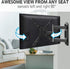 MOUNTUP TV Wall Mounts TV Bracket for Most 26-55 Inches TVs, Full Motion TV Wall Mount with Swivel and Extend 17.7 Inch, TV Mount with Swivel Articulating Arm, Max VESA 400x400mm, MU0009